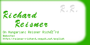 richard reisner business card